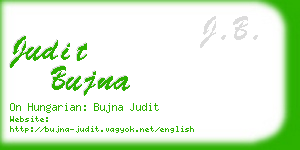 judit bujna business card